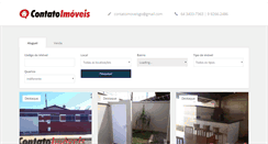 Desktop Screenshot of contato-imoveis.com